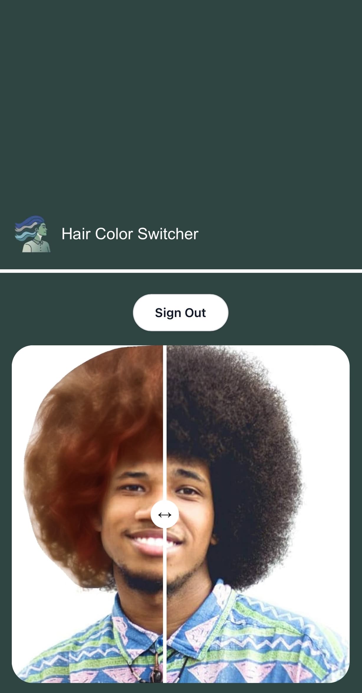 Change your hair color with AI.